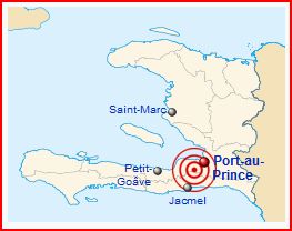 Haiti is located to the east of Central America