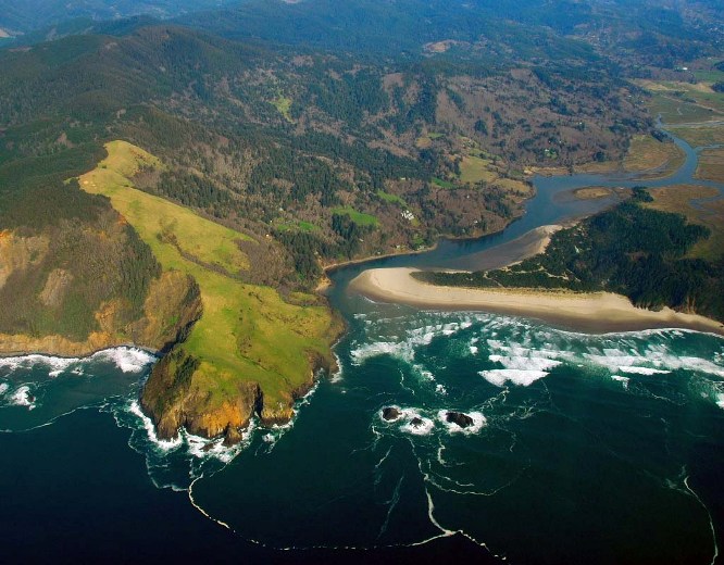 Gathering Site - Salmon River Estuary on the Pacific. Photo by Bill Origer, Albany, Oregon with permission